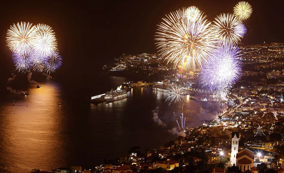 Fuegos articiciales en Funchal